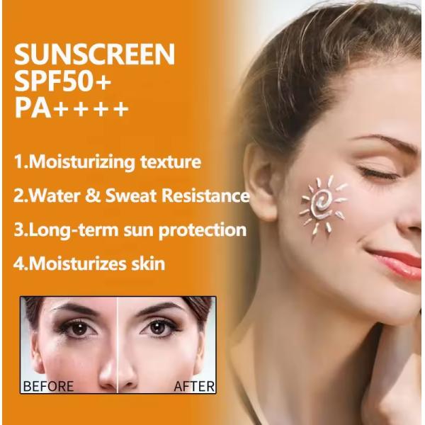 Crème solaire protection UV SPF 50 pour le visage - Hydratant quotidien ODM