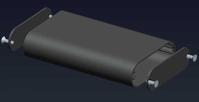 110x 69.8x23.6mm прессовало алюминиевое приложение