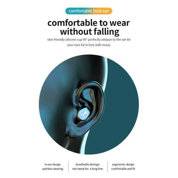 Fones de ouvido pesados da orelha de Bass Hifi Stereo Wireless In com caso 2000mAh de carregamento