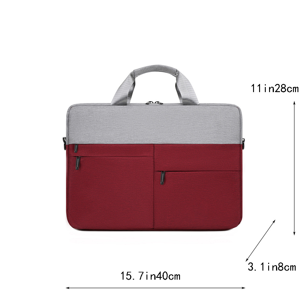Laptop Bag 13 Inch Men's and Women's Business Handbag 15.6-inch Computer Bag Office Computer Bag
