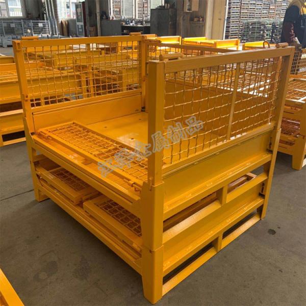 Heavy Duty Padlock Stillage Pallet Cage Galvanized Powder Coated 1000kg-2000kg Load Capacity