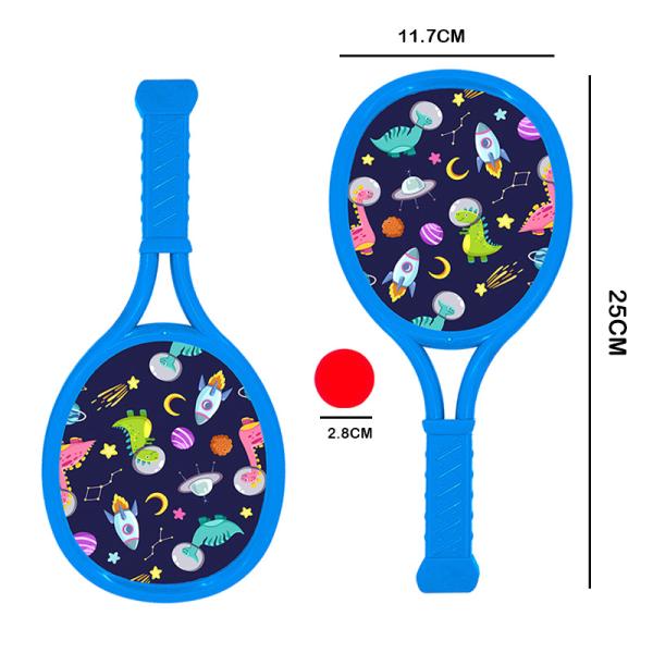 Ракетка мультфильма выдвиженческих пластиковых игрушек установленная для мероприятий на свежем воздухе ребенка родителя