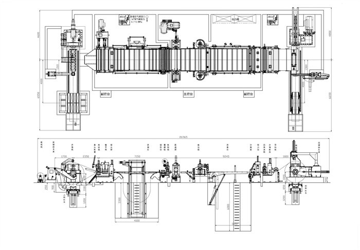 Металлическая режущая линия для резки нержавеющей стали 2 x 850