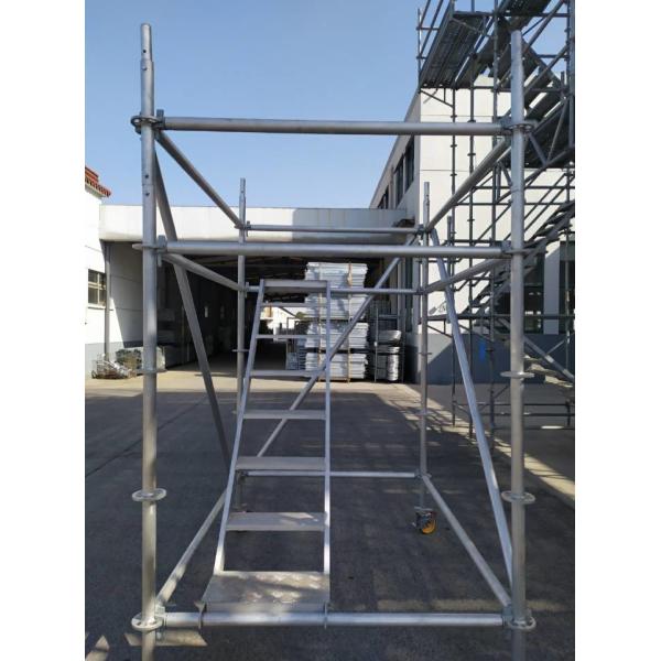 Light Weight Construction Scaffolding Aluminum Ladder For Ringlock System
