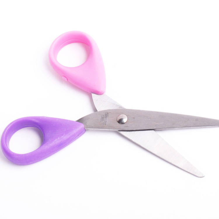 Wholesale reliable quality multi-colored OEM 5 inch student office scissors