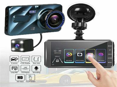 Câmera WDR para carro FHD 1080P Stream Media Mirror Dash Cam Night Version 128 GB