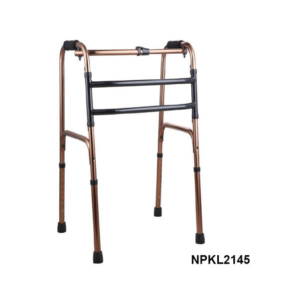 Adult and Youth Single Button Aluminum Folding Walker