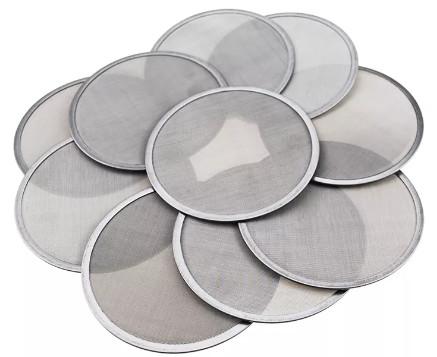 Perforated Round Metal Filter Porous Stainless Steel Discs High Temperature Resistance
