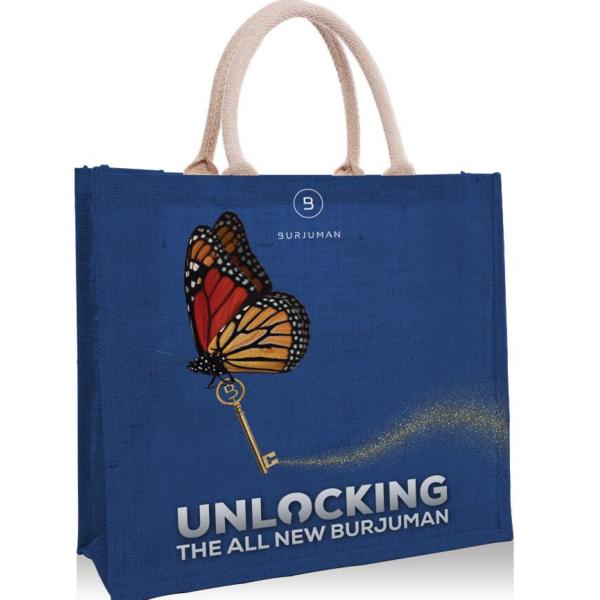 Heavy Waterproof Reusable Inner Lamination Jute Tote Bags