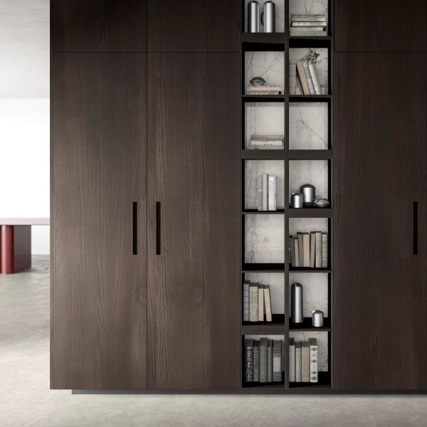 Custom Aluminio Simple Veneer de madera gabinete de la pared cocina moderna 304 de acero inoxidable gabinete de la cocina con isla