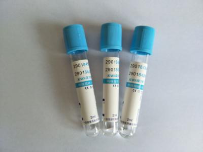 Plastic Glass PT Tubes 3.2% Sodium Citrate Blue Cap Blood Tube