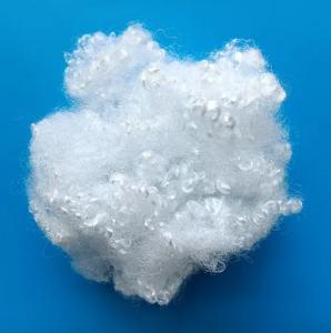 Fibre de polyester vierge creuse conjuguée agrafée, matériau de remplissage