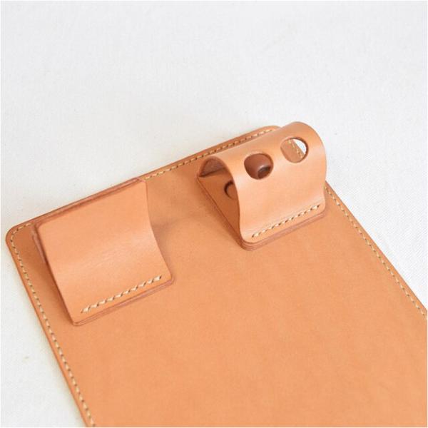 Ergonomic Design Leather Pen Holder Nonslip Foldable Recycled With LED Lights