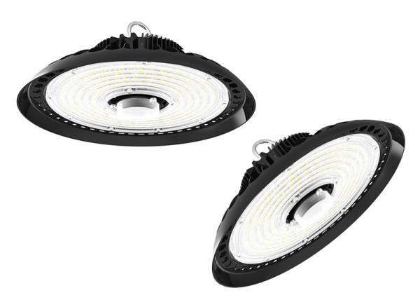o armazém alto de Dimmable da luz da baía do UFO de 150w 200w conduziu dispositivos elétricos claros