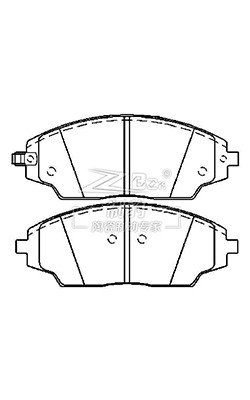 Chevrolet Aveo, Ceramic Brake Pad, D1702, 95025848, F