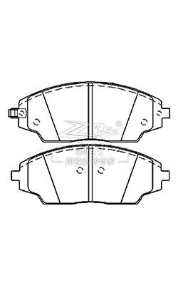 Chevrolet Aveo, Ceramic Brake Pad, D1702, 95025848, F