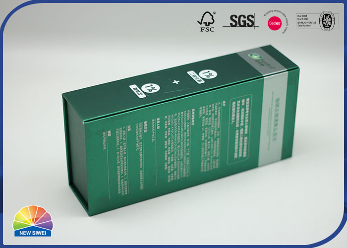 Зеленый цвет подгонял бумажные подарочные коробки с печатью Pantone коробки упаковки подарка крышки