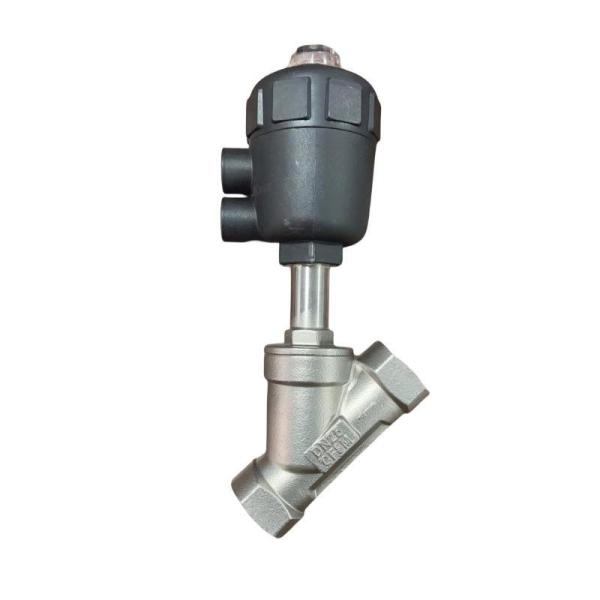 Single-Hole Normally Closed Pneumatic Angle-Seat Valve with Pn25 Pressure Rating