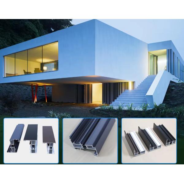 Customized Sliding Door Profile Aluminum Toughened Glass Door Fittings