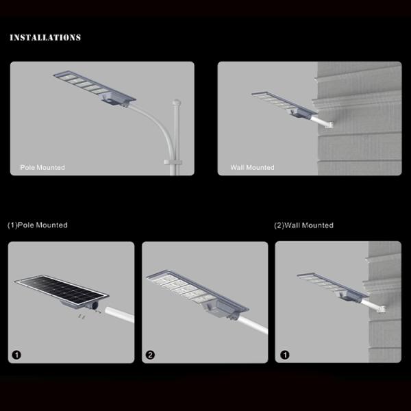 Integrated Streetlight Road Lamp 400w 600w 800w Outdoor All in One LED Solar Street Light