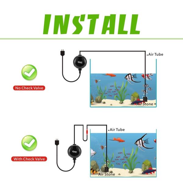 AC 110V Quiet Hygger Air Pump For 15 Gallon Fish Tank