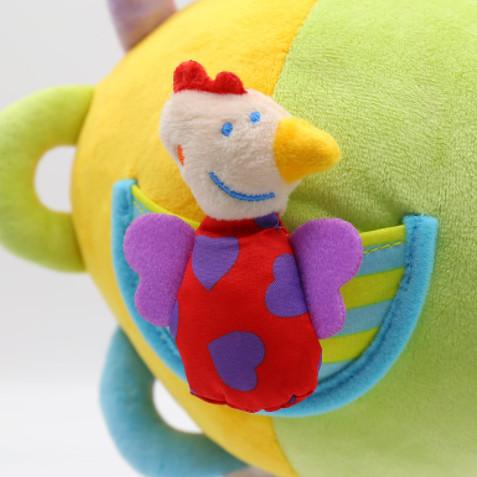 Intelligence Hand Grasping Kids Plush Toys For 0-1 Years Old Early Education