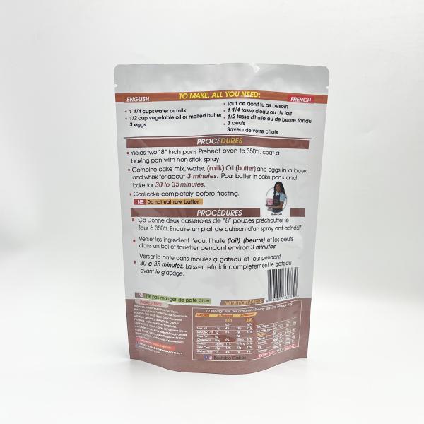 200 micrones de la cremallera de la bolsa de los alimentos de superficie brillante de aluminio del acondicionamiento