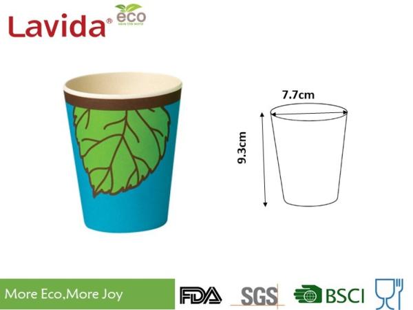 Large Volume Customized Bamboo Fiber Cup , Recycled Bamboo Fiber Mug With Decal