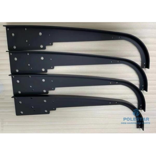 CNC Machined Black Anodized Aluminum Awning Bracket For Balcony Canopy