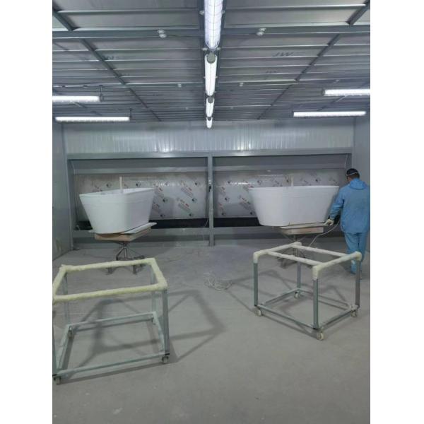 US 200 Samples Freestanding Acrylic Bathtub Narrow Rim Border Bulk Packing Oval Design