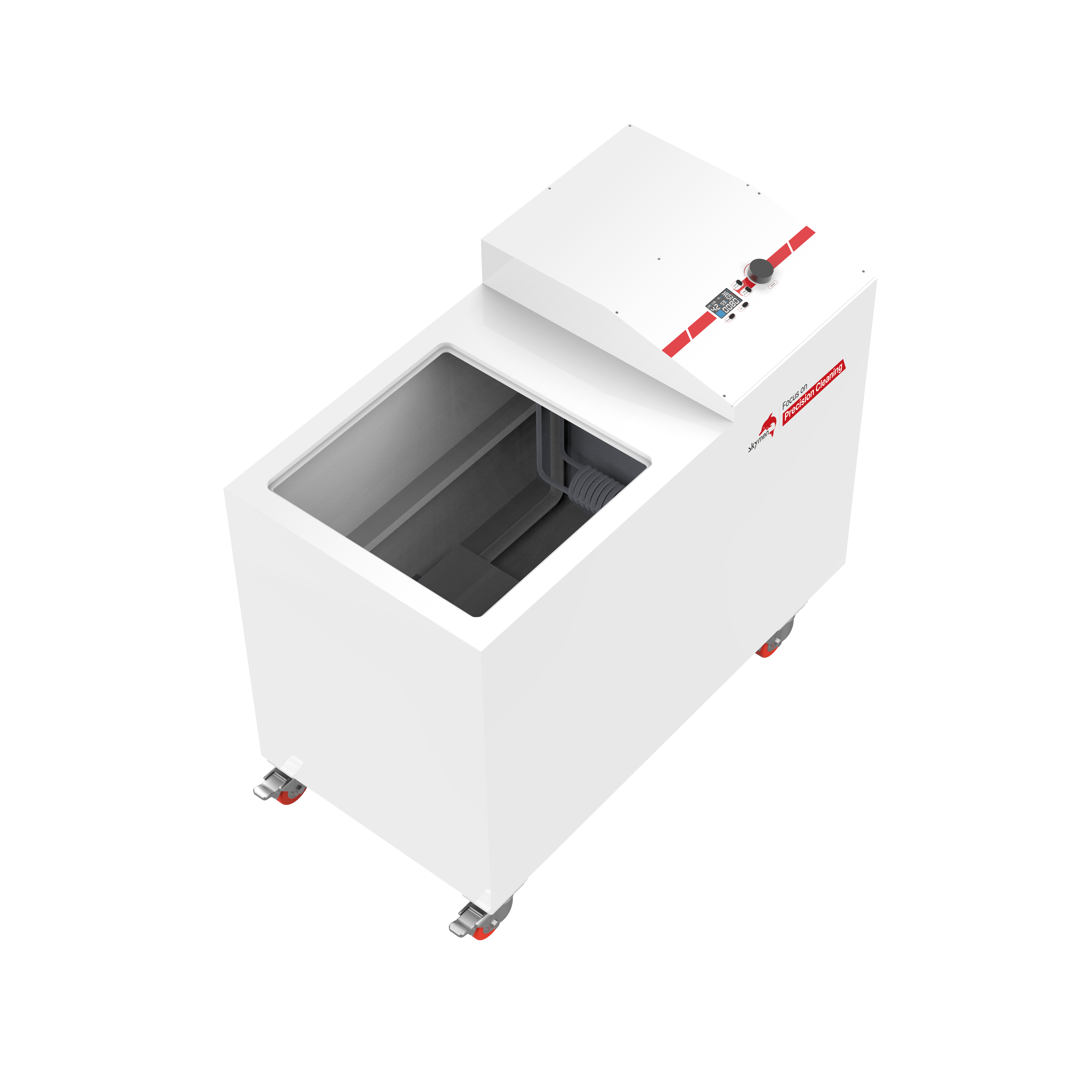 PP Single Tank Ultrasonic Cleaner for Strong Acid & Alkali Resistant Chemical Cleaning