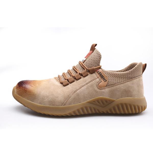 Shengjie OEM Man'S Fashion Waterproof Wear-Resistant Work Boots Non-Slip Brown Work Steel Toe Safety Boots