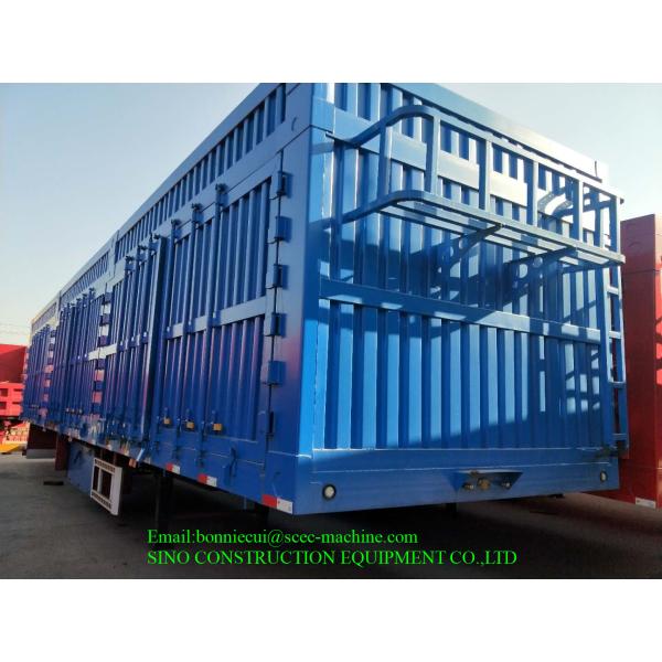 Remorques résistantes de l'axe 40ft du conteneur 2 de boîte à nourriture semi