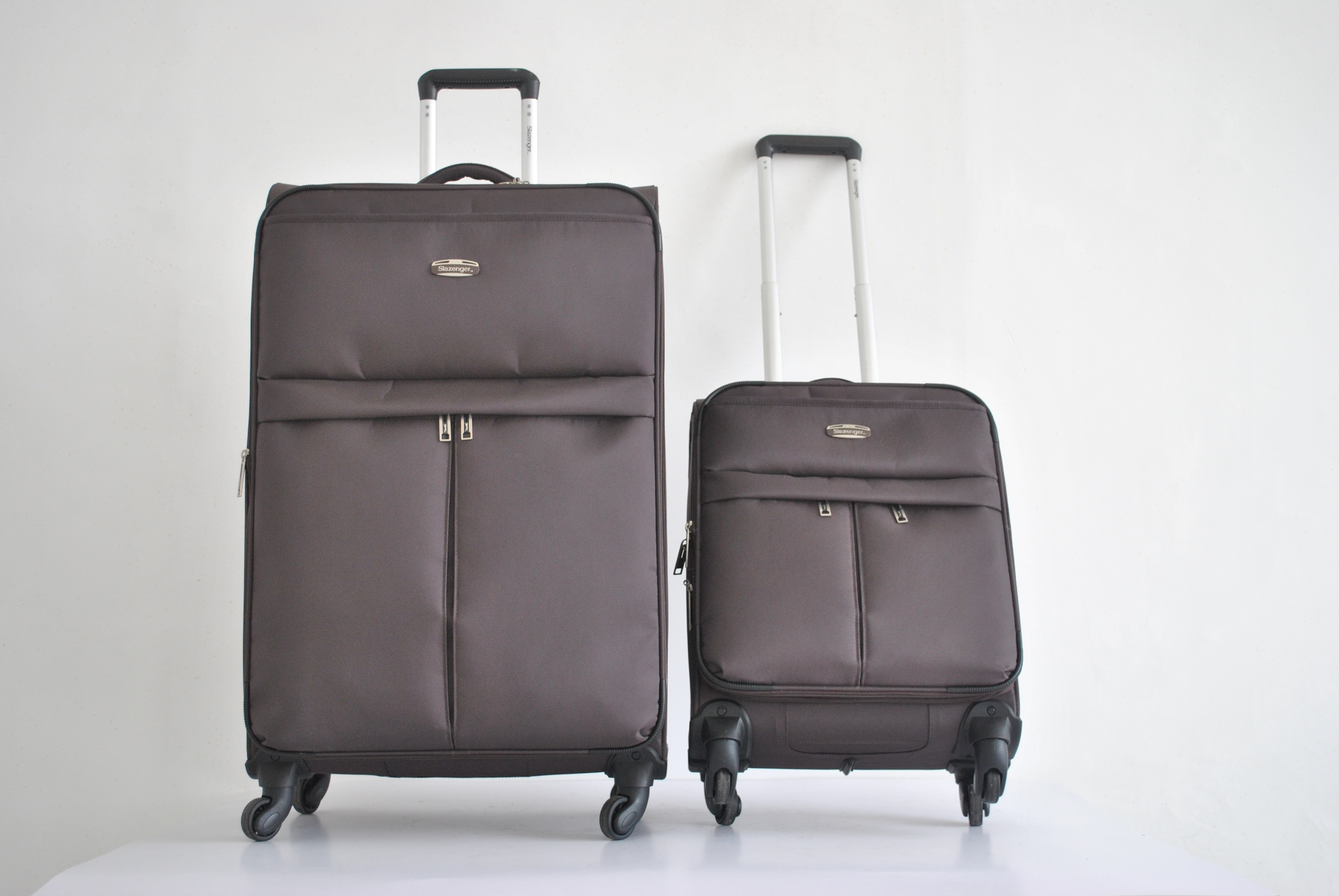 Unisex Soft Oxford Nylon Trolley Suitcase Quality Wholesale Luggage Bag Secure Password Spinner Aluminium PU Simple Classic