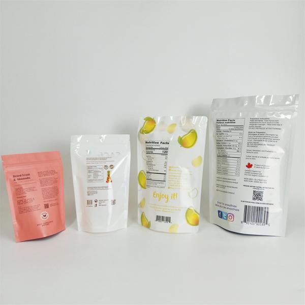 Food Grade Small Plastic Dry Fruits Packaging Pouch Custom Printed