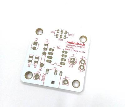 2 camadas do PWB eletrônico da placa de circuito impresso Soldmask do Silkscreen vermelho branco de FR-4