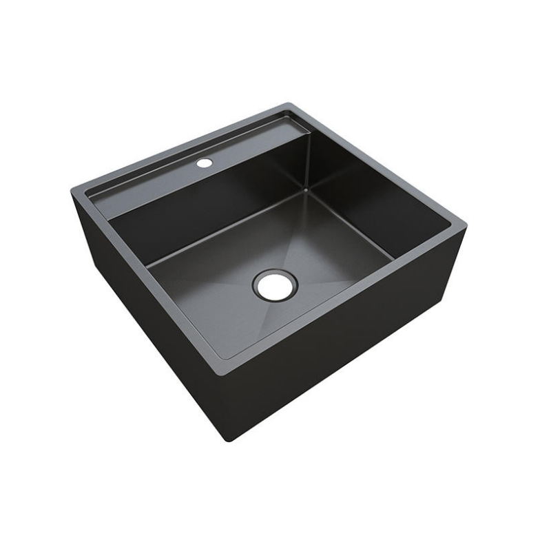 Customized Size Wash Basin Counter Top Art Design Nano Bathroom Sinks Pvd Black Golden Stainless Steel Sink For Toilet Hotel Restaurant