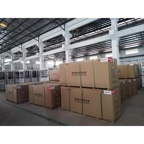 Frozen Meat Island Display Freezer Chiller Glass Lid Copper Tube Condenser