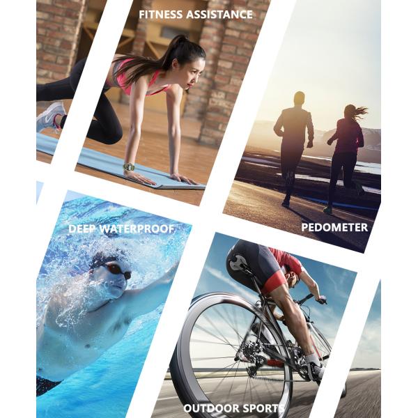 Отслежыватель многоязычное Q998k фитнеса дозора водоустойчивого кровяного давления IP68 умный