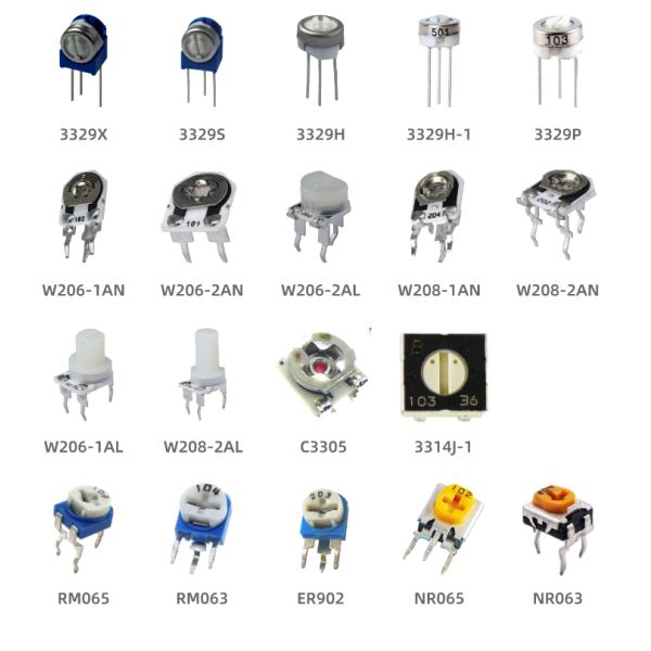 3296Z Cermet Trimmer Potentiometer 10 Ohm Top Adjustment Variable Resistor Multi Turn Precision