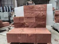 Losas naturales rojas los 5cm gruesas resistentes de la piedra arenisca de Frost para los revestimientos de suelos al aire libre