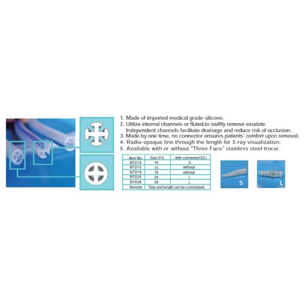 Single Use Medical Drainage Tubes Disposable Vacuum Wound Drainage System