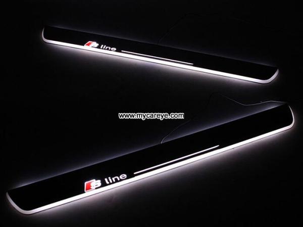 Audi A4L B9 wholesale market car door sill plate safety led lights pedal