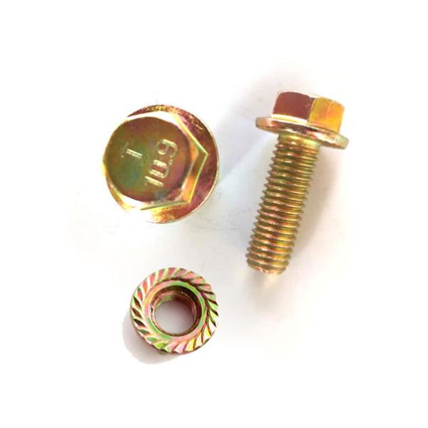 DIN 6921 Grade 4.8/8.8 Zinc Coated Serrated Flange Bolt Iso4162/EN1665 Hex Flange Screws