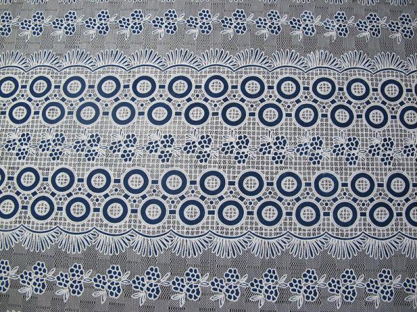Cotton Colored Dot Polyester Lace Fabric Burnout Flower Lace for Girls ' Dress and Skirts(CY-DK0022)