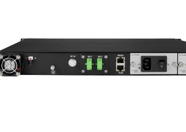 OEM Cable TV Optical 1550 Transmitter 2 Ports*7db Aluminium Alloy Painting Housing