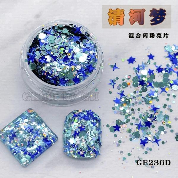 Multi Colors Loose Chunky Glitter Mix Fine Polyester Glitter Bulk For Nail Art DIY Craft