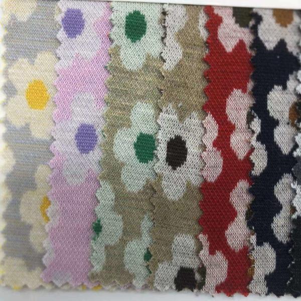 Assorted Knitting Jacquard Fabric Medium 97% Polyestern 3% Spandex 165CM F01-JY15366