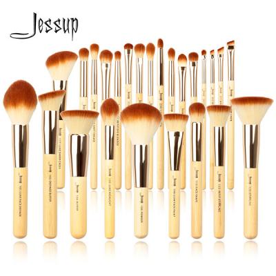 Mature Peeled Bamboo Makeup Brushes Set 25pcs Full Makeup Brush Kit