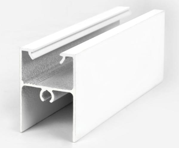 Painting Aluminum Door Frame Material Doors Parts / Powder Spraying White Window Aluminium Profile